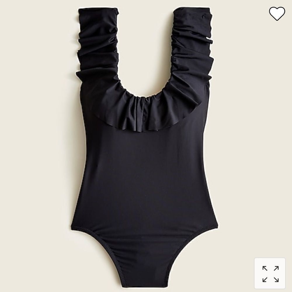 J.Crew Ruffle scoopback one-piece swimsuitItem AK952*